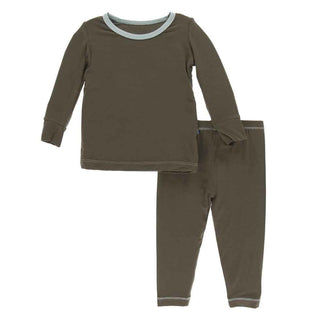 Solid Long Sleeve Pajama Set - Falcon with Spring Sky Baby & Toddler Sleepwear