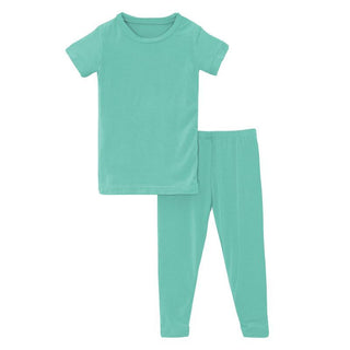 Solid Short Sleeve Pajama Set - Glass (TSS22) Baby & Toddler Sleepwear