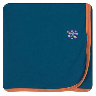 Swaddling Blanket w/Copper Trim, Peacock Swaddling Blankets