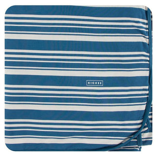 Throw Blanket - Fishing Stripe Swaddling & Receiving Blankets