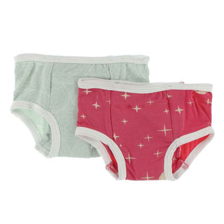 Training Pants Set - Aloe Venus Orbit & Red Ginger Full Moon Potty Training