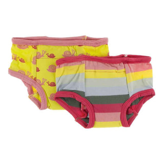 Training Pants Set - Banana Snails & Biology Stripe Potty Training