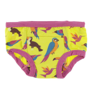 Training Pants Set, Banana Tropical Birds and Carnival Feathers Potty Training