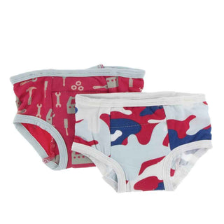 Training Pants Set - Flag Red Construction & Flag Red Military Potty Training