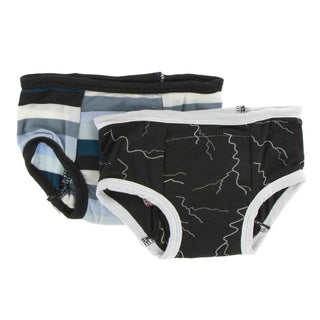 Training Pants Set - Meteorology Stripe and Zebra Lightning Potty Training