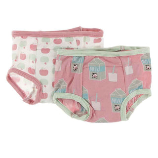 Training Pants Set - Natural Apples & Strawberry Milk Potty Training