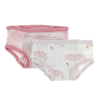 Training Pants Set - Natural Lotus Flower and Macaroon Mandala Potty Training