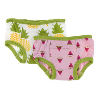 Training Pants Set, Natural Pineapple & Lotus Watermelon Potty Training