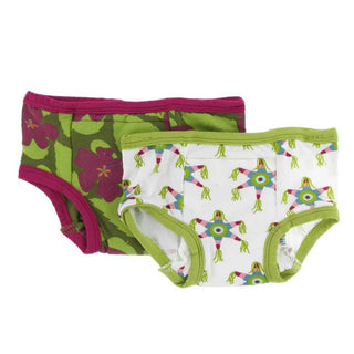 Training Pants Set - Pesto Hibiscus and Natural Pinata Potty Training