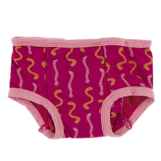 Training Pants Set - Rhododendron Worms and Strawberry Mayan Print Potty Training