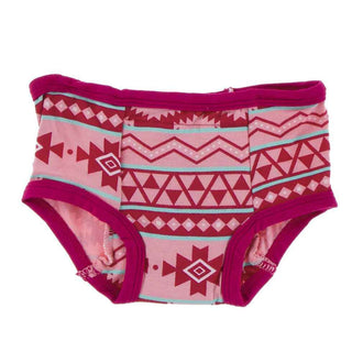 Training Pants Set - Rhododendron Worms and Strawberry Mayan Print Potty Training