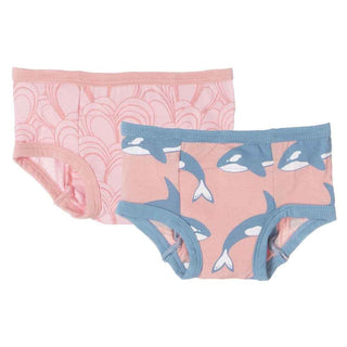 Training Pants Set (Set of 2)-Lotus Mussels & Blush Orca Potty Training