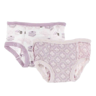 Training Pants Set (Set of 2)- Natural Sweet Treats & Fleur de Lis Potty Training