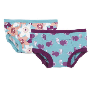 Training Underwear Pant Set (Set of 2), Glacier Busy Beaver & Pasque Flower Potty Training