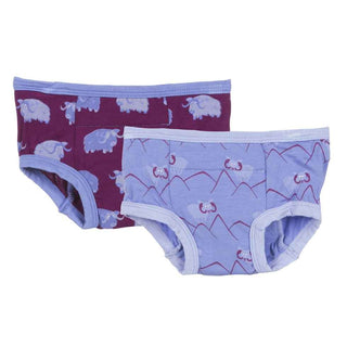 Training Underwear Pant Set (Set of 2), Melody Musk Ox & Forget Me Not Mountain Goat Potty Training