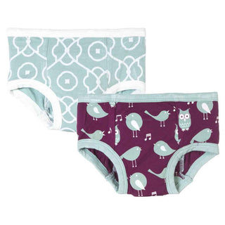 Training Underwear Pant Set (Set of 2), Melody Singing Birds & Jade Symphony Potty Training