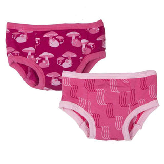 Training Underwear Pant Set (Set of 2), Rhododendron Field Mouse & Winter Rose Waterfall Potty Training