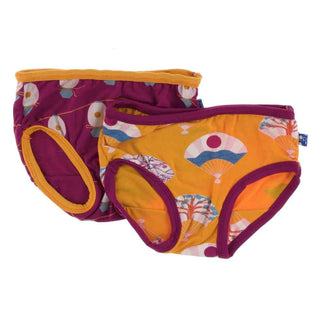 Underwear Set - Apricot Fans and Dragonfruit Lantern Festival Toddler Underwear