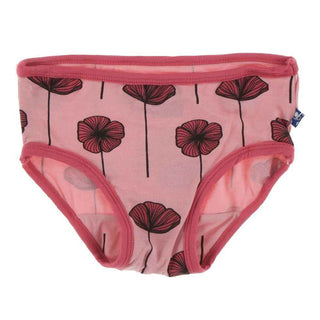 Underwear Set - Botany Red Ginger Stripe and Strawberry Poppies Toddler Underwear