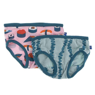 Underwear Set - Lotus Sushi and Jade Sea Grapes Toddler Underwear