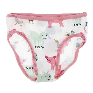 Underwear Set - Natural Farm Animals & Strawberry Milk Toddler Underwear