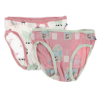 Underwear Set - Natural Farm Animals & Strawberry Milk Toddler Underwear