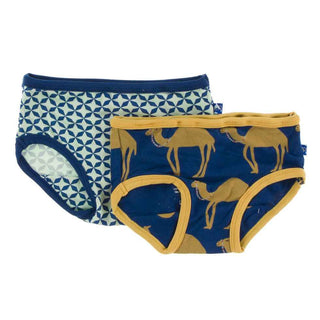 Underwear Set - Pistachio Taj Mahal and Navy Camel Toddler Underwear