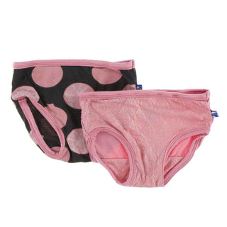 Underwear Set - Zebra Pomegranate and Desert Rose Gold Leaf Toddler Underwear