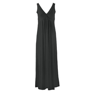 Women's Solid Bamboo Simple Twist Nightgown - Midnight WC20 Nightgowns