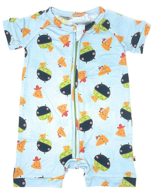 Boy's Shortie Romper - Let's Give Em Something to Guac About Baby One-Pieces