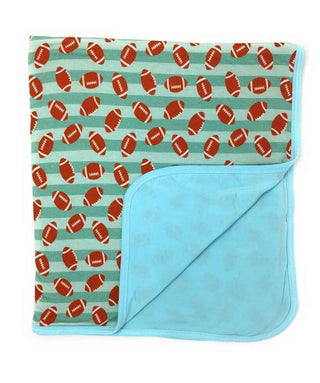 Double Layered Swaddling Blanket - Footballs Swaddling Blankets