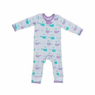 Print Coverall Romper - Orchid Whale Baby & Toddler Sleepwear