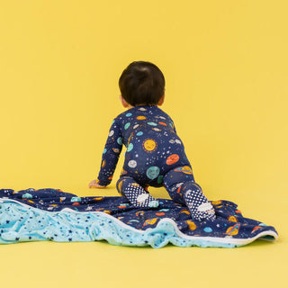 Footie with Zipper - Peaceful Planets Baby & Toddler Sleepwear