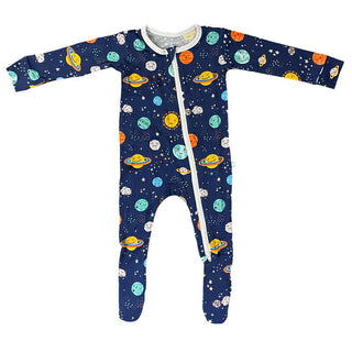 Footie with Zipper - Peaceful Planets Baby & Toddler Sleepwear