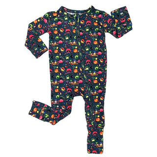 Bamboo Convertible Footie Romper - Cole's Spooky Monsters Baby & Toddler Sleepwear