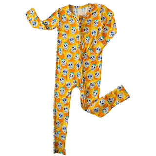 Bamboo Convertible Footie Romper - Sugar Skulls Baby & Toddler Sleepwear