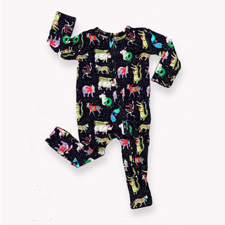 Convertible Footie Romper, Wild Holiday Baby & Toddler Sleepwear