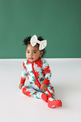 Bamboo Convertible Footie Romper - Winter Lily Baby & Toddler Sleepwear