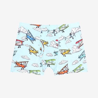 Boy's 3-Piece Bamboo Boxer Brief Set - Flyer (Biplanes) Toddler Underwear