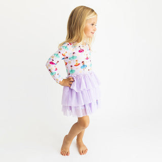 Girl's Long Sleeve Tulle Dress - Adalyn (Ice Skating) Baby & Toddler Dresses