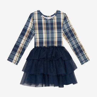 Girl's Long Sleeve Tulle Dress - Joseph (Plaid) Baby & Toddler Dresses