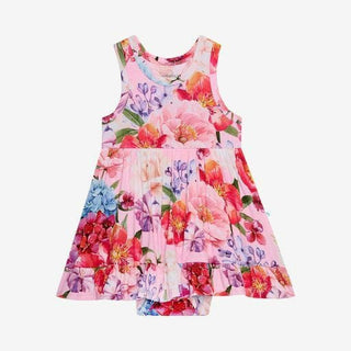 Girl's Racerback Twirl Bodysuit Dress - Brisa (Floral) Baby & Toddler Dresses