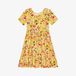 Girl's Short Sleeve Basic Twirl Dress - Kina Baby & Toddler Dresses