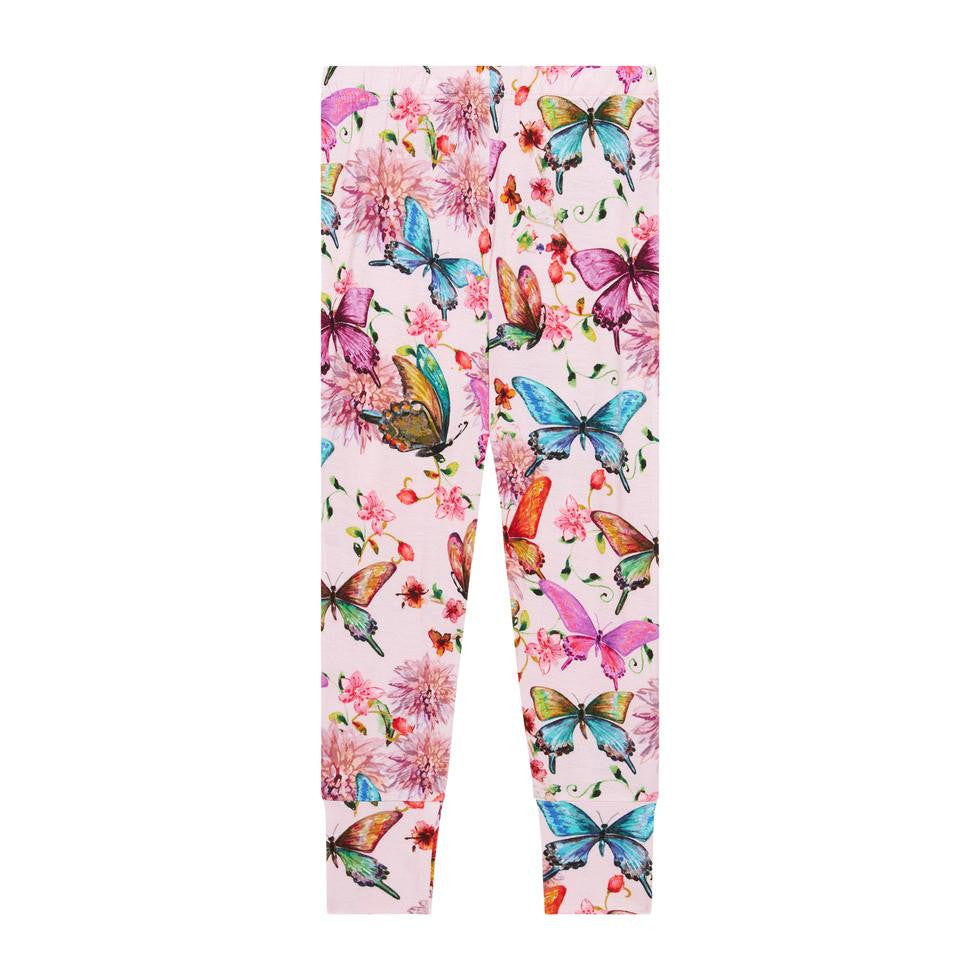 Women’s Short Sleeve Pajama Set in Butterfly