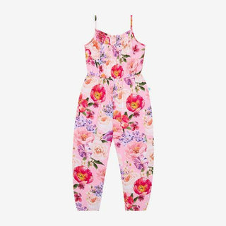 Girl's Bamboo Smocked Spaghetti Jumpsuit - Brisa (Floral) Baby One-Pieces