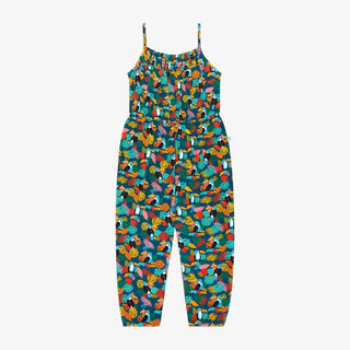 Girl's Smocked Spaghetti Jumpsuit - Rio (Toucans) Baby One-Pieces