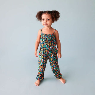 Girl's Smocked Spaghetti Jumpsuit - Rio (Toucans) Baby One-Pieces