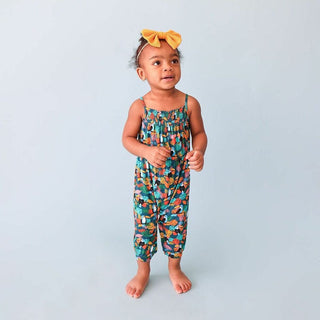 Girl's Smocked Spaghetti Jumpsuit - Rio (Toucans) Baby One-Pieces