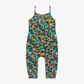 Girl's Smocked Spaghetti Jumpsuit with Snaps - Rio (Toucans) Baby One-Pieces