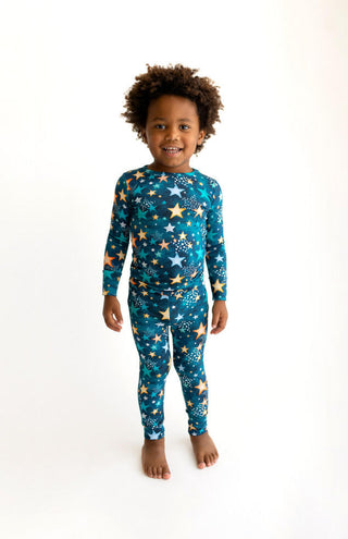 Bamboo Long Sleeve Pajama Set - Rogan (Stars) Baby & Toddler Sleepwear